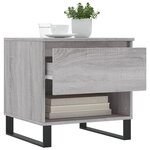vidaXL Tables basses 2 Pièces sonoma gris 50x46x50 cm bois d'ingénierie