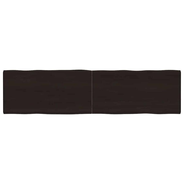 vidaXL Dessus de table bois massif traité bordure assortie