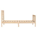 vidaXL Cadre de lit sans matelas bois massif