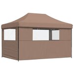 vidaXL Tente de réception pliable escamotable avec 3 parois latérales