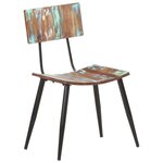 vidaXL Chaises à manger lot de 4 bois de récupération solide