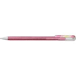 Roller encre gel métallique Dual Metallic  Rose clair+ Vert/Or métallique x 12 PENTEL
