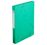 Boite de classement livrée à plat Cartobox Dos 25mm Carte lustrée Vert EXACOMPTA
