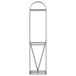 vidaXL Porte-bûches anthracite 40x45x170 cm acier galvanisé