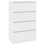 vidaXL Buffet Blanc 60x35x98 5 cm Bois d'ingénierie