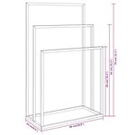 vidaXL Porte-serviettes sur pied Blanc 48x24x79 cm Fer