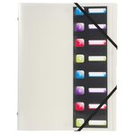 Trieur Polypropylène 3 Rabats Crystal Colours 8 Compartiments - Couleurs Assorties - X 10 - Exacompta