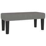 vidaXL Sommier à lattes de lit avec matelas Gris foncé 120x200cm Tissu