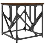vidaXL Table basse chêne marron 45x45x47 5 cm bois d'ingénierie