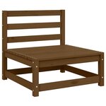 vidaXL Salon de jardin 2 Pièces marron miel bois de pin massif