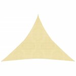vidaXL Voile d'ombrage 160 g/m² Beige 6x6x6 m PEHD