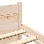 vidaXL Cadre de lit sans matelas bois massif 180x200 cm