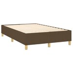 vidaXL Cadre de lit sans matelas marron foncé 120x200 cm tissu