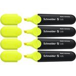 Surligneur Job jaune Pochette 4 pièces x 40 SCHNEIDER
