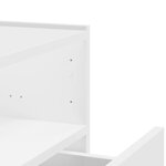 vidaXL Table de chevet murale blanc 45x30x35 cm