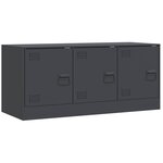 vidaXL Meuble TV anthracite 99x39x44 cm acier