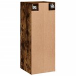 vidaXL Armoire murale chêne fumé 34 5x34x90 cm bois d'ingénierie