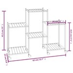 vidaXL Jardinière avec roues 83x25x63 5 cm Noir Fer