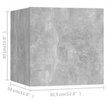 vidaXL Ensemble de meubles TV 6 Pièces Gris béton Bois d'ingénierie