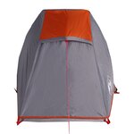 vidaXL Tente de camping tunnel 1 personne gris et orange imperméable