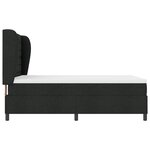 vidaXL Cadre de lit avec matelas noir 140x190 cm en tissu