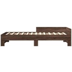vidaXL Cadre de lit sans matelas chêne marron 100x200 cm