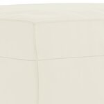 vidaXL Ensemble de canapés 3 Pièces avec coussins Crème Velours