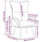 Fauteuil Relaxant vidaXL Noir en Cuir Synthétique