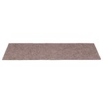 vidaXL Tapis de marches d'escalier 5 Pièces Marron 65x21x4 cm Aiguilleté