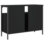 vidaXL Armoire lavabo de salle de bain noir 80x30x60 cm