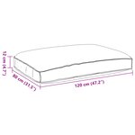 vidaXL Coussin de Palette pour Siège Anthracite 120x80x12 cm Tissu Oxford