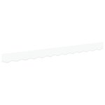 vidaXL Valance d'Auvent pour Cadre de 2 5 m Blanc 2 3x0 2 m