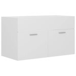 vidaXL Armoire d'évier Blanc 80x38 5x46 cm Aggloméré