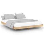 vidaXL Cadre de lit sans matelas chêne sonoma 180x200 cm