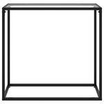 vidaXL Table console Transparent 80x35x75 cm Verre trempé
