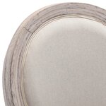 vidaXL Tabourets de bar lot de 2 blanc lin
