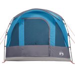 vidaXL Tente de camping tunnel 3 personnes bleu imperméable