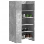 vidaXL Armoire à chaussures gris béton 52x37 5x100cm bois d'ingénierie