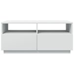 vidaXL Table basse avec lumières LED blanc 90x49x40 cm
