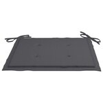 vidaXL Ensemble à manger d'extérieur pliable avec coussin 3 Pièces Teck