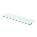 vidaXL Panneaux d'étagère 2 Pièces Verre Transparent 70 x 20 cm