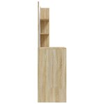 vidaXL Coiffeuse avec miroir Chêne sonoma 74 5x40x141 cm
