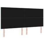 Headboard LED vidaXL Vert Foncée 100 cm en Velours