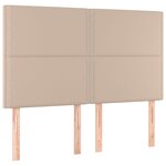 vidaXL Cadre de lit avec tête de lit Cappuccino 140x200 cm Similicuir