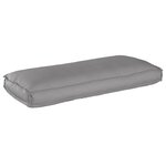 vidaXL Coussin de palette pour siège / dossier Gris 120x50x12 cm Tissu Oxford