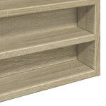vidaXL Armoire à vitrine chêne sonoma 100x8 5x75 cm bois d'ingénierie