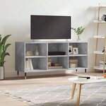 vidaXL Meuble TV gris béton 103 5x30x50 cm bois d'ingénierie