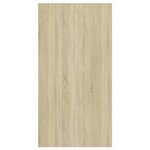 vidaXL Meuble TV mural Chêne sonoma et blanc Bois d’ingénierie