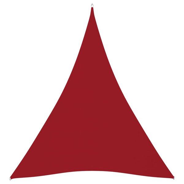 Vidaxl voile de parasol tissu oxford triangulaire 3x4x4 m rouge