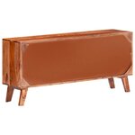 vidaXL Buffet gris 120x30x55 cm bois massif